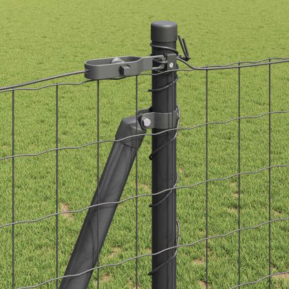 Оградa с колчета Сив 1.2 x 25 m Стомана