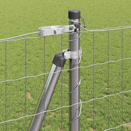 Ограда с пост Сребрист 1,2 x 10 m Стомана