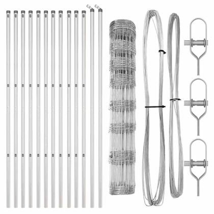 Ограда за пасища Сребрист 25 x 1 m Поцинкована стомана