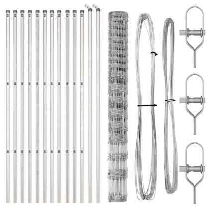 Ограда за пасища Сребрист 25 x 1.5 m Поцинкована стомана