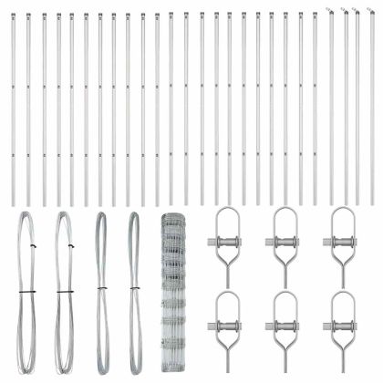 Ограда за пасища Сребрист 50 x 1.2 m Поцинкована стомана