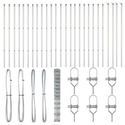 Ограда за пасища Сребрист 50 x 1.5 m Поцинкована стомана