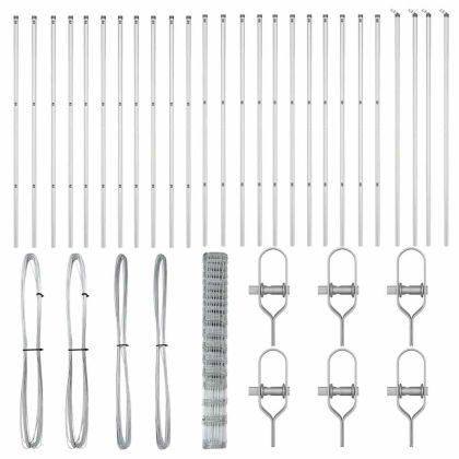 Ограда за пасища Сребрист 50 x 1.5 m Поцинкована стомана