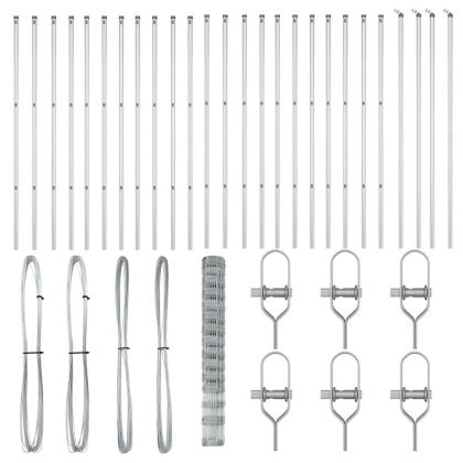 Ограда за пасища Сребрист 50 x 1.6 m Поцинкована стомана