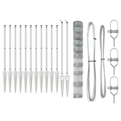 Ограда за пасища Сребрист 50 x 1.2 m Поцинкована стомана