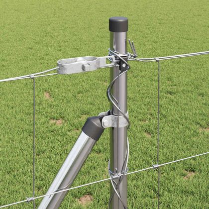 Ограда за пасища Сребрист 25 x 0.8 m Поцинкована стомана