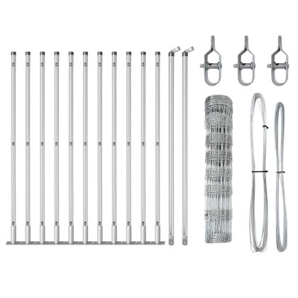 Ограда за пасища Сребрист 25 x 0.8 m Поцинкована стомана