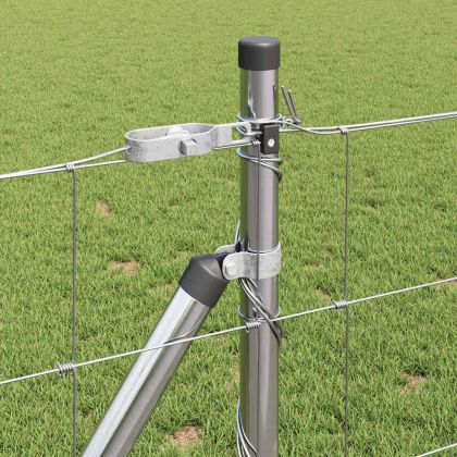 Ограда за пасища Сребрист 25 x 0.8 m Поцинкована стомана