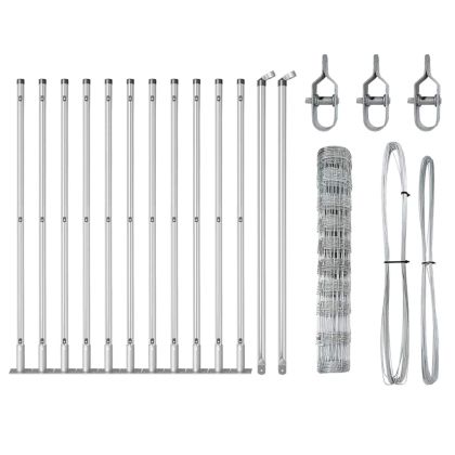 Ограда за пасища Сребрист 25 x 1 m Поцинкована стомана