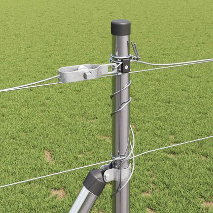 Ограда за пасища Сребрист 25 x 1.2 м Поцинкована стомана