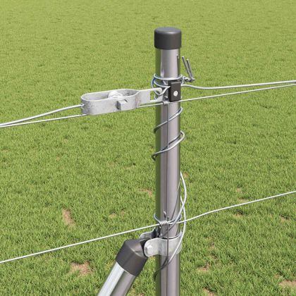 Ограда за пасища Сребрист 25 x 1.2 м Поцинкована стомана