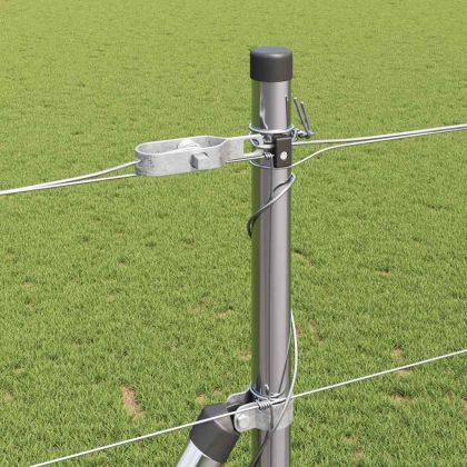 Ограда за пасища Сребрист 25 x 1.4 м Поцинкована стомана