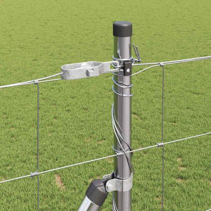 Ограда за пасища Сребрист 25 x 1.4 м Поцинкована стомана