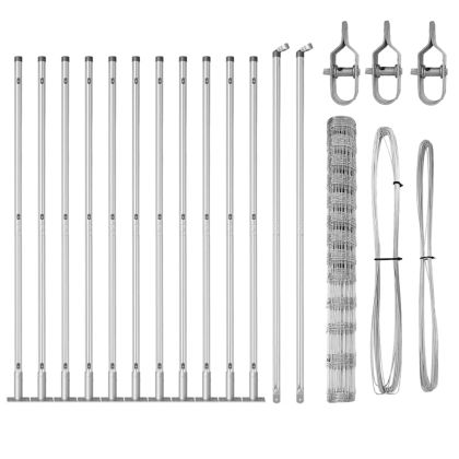 Ограда за пасища Сребрист 25 x 1.5 m Поцинкована стомана