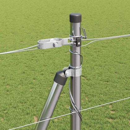 Ограда за пасища Сребрист 25 x 1.5 m Поцинкована стомана