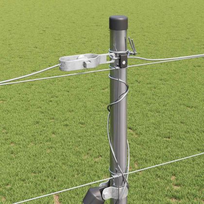 Ограда за пасища Сребрист 25 x 1.6 м Поцинкована стомана