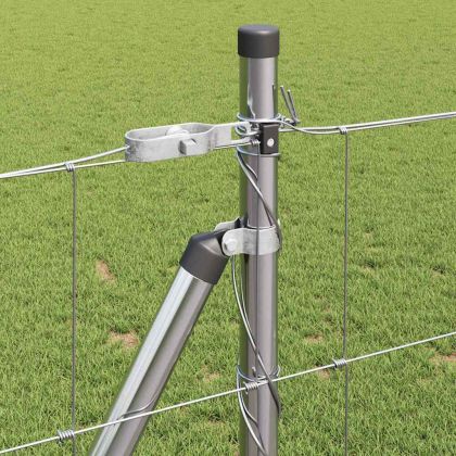 Ограда за пасища Сребрист 50 x 1 m Поцинкована стомана