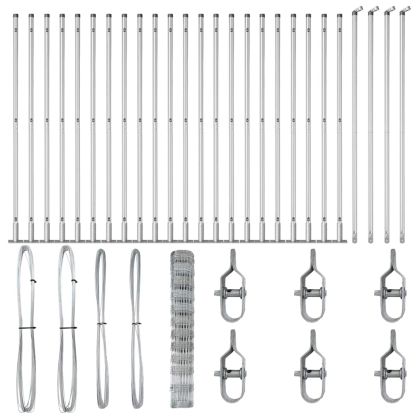 Ограда за пасища Сребрист 50 x 1.2 m Поцинкована стомана