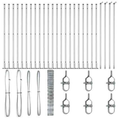 Ограда за пасища Сребрист 50 x 1.2 m Поцинкована стомана