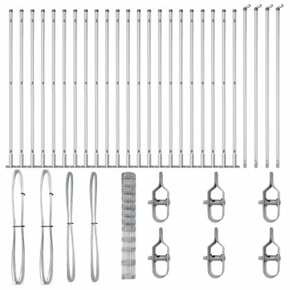 Ограда за пасища Сребрист 50 x 1.4 м Поцинкована стомана