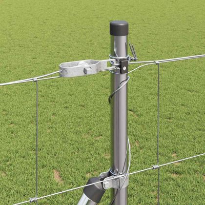 Ограда за пасища Сребрист 50 x 1.4 м Поцинкована стомана