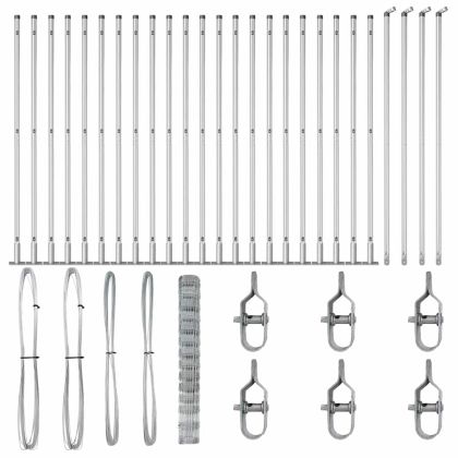 Ограда за пасища Сребрист 50 x 1.4 м Поцинкована стомана