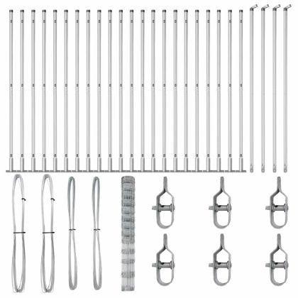 Ограда за пасища Сребрист 50 x 1.5 m Поцинкована стомана