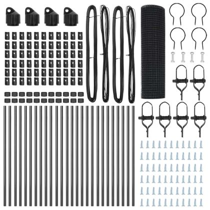 Оградa с колчета Сив 0.8 x 50 м Стомана