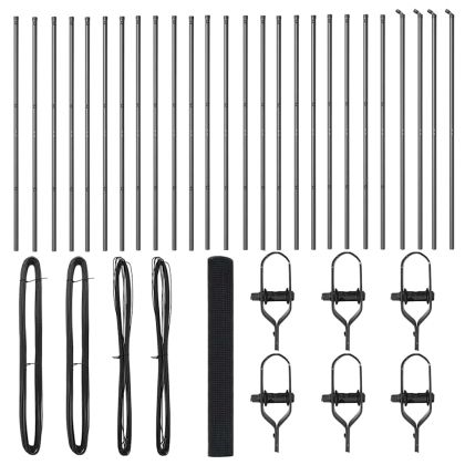 Оградa с колчета Сив 1.2 x 50 m Стомана