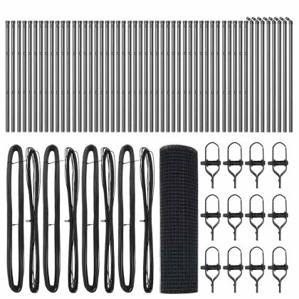 Оградa с колчета Сив 0.6 x 100 м Стомана