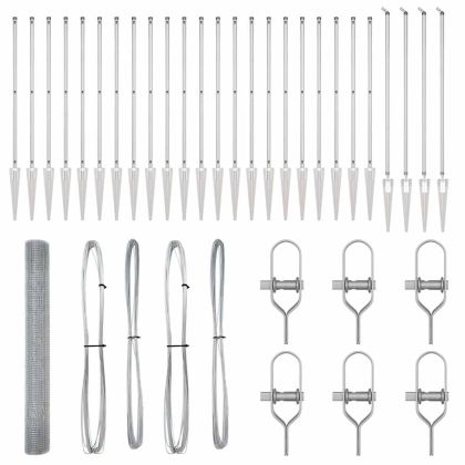 Оградa с колчета Сребрист 1.2 x 50 m Стомана