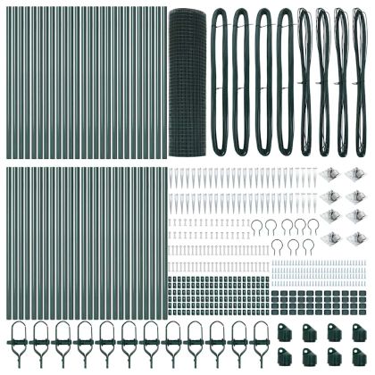 Оградa с колчета Зелен 0.8 x 100 м Стомана