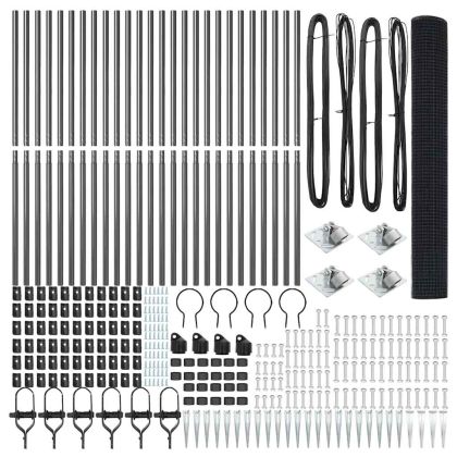 Оградa с колчета Сив 1.4 x 50 m Стомана