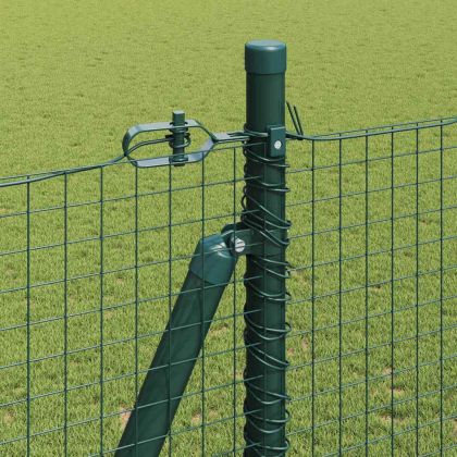 Оградa с колчета Зелен 1.5 x 25 m Стомана