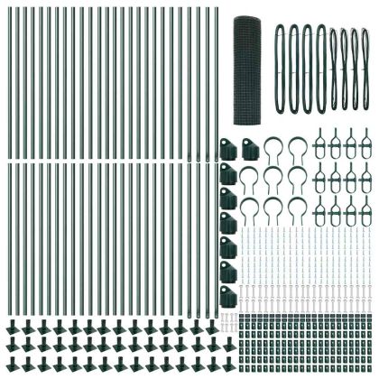 Оградa с колчета Зелен 0.4 x 100 м Стомана