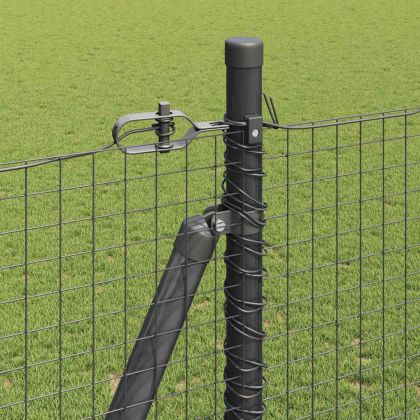 Оградa с колчета Сив 1.4 x 10 m Стомана