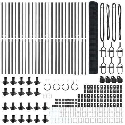 Оградa с колчета Сив 1.2 x 50 m Стомана