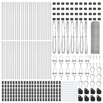 Оградa с колчета Сребрист 0.6 x 100 м Покрит със PVC стомана