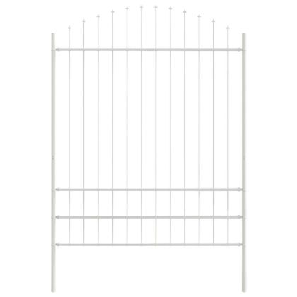Градска ограда 2 pcs Бяло 170 x 225 см