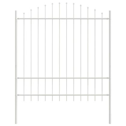 Градска ограда 7 pcs Бяло 170 x 215 см