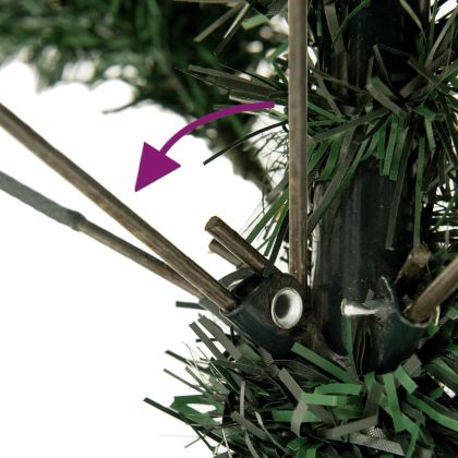 Изкуствена коледна елха със стойка, 150 см, PVC