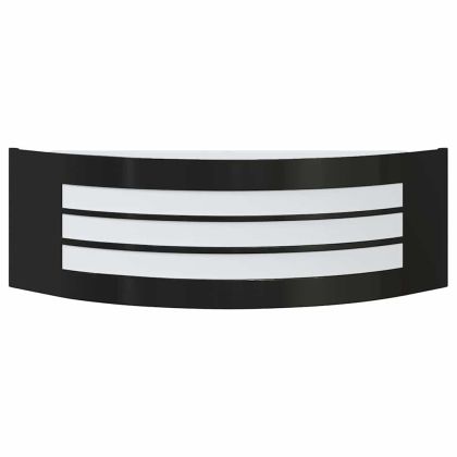 Външни стенни лампи 2 pcs Черно 32 x 10 x 10 см