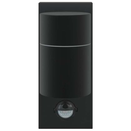 Външна стенна лампа 2 pcs Черно 6,5 x 10,5 x 16 см