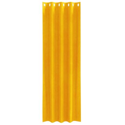 Затъмняващи завеси 2 pcs Горчично жълто 140 x 225 cm Кадифе