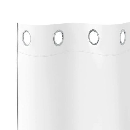 Завеси за затъмняване с пръстени 2 pcs Чисто бяло 245 x 140 см