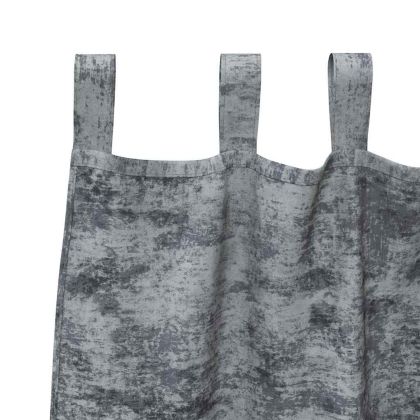 Кадифени завеси 2 pcs Сребристо сиво 140 x 140 cm Кадифе