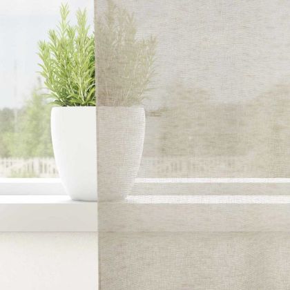 Перде от воал С завеси 2 pcs Пясък 140 x 140 cm Полиестер