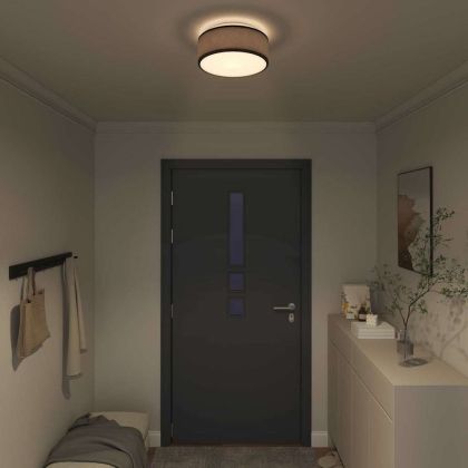 Таванна лампа Черно 30 x 13.5 см текстил