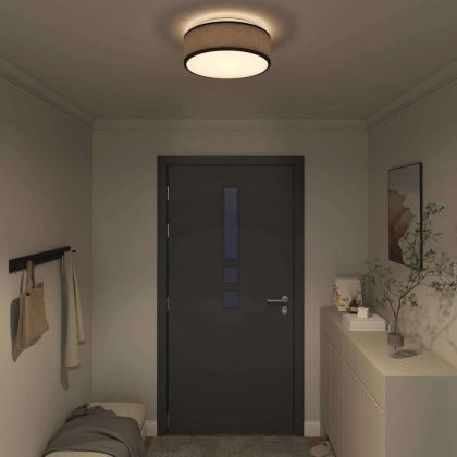 Таванна лампа Черно 38 x 13.5 см текстил