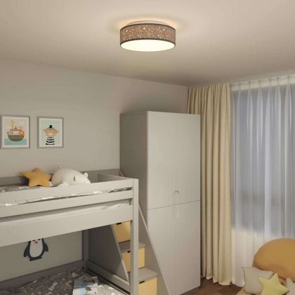 Таванна лампа Черно 38 x 13.5 см текстил